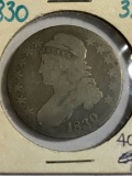 1830 CAPPED BUST HALF DOLLAR