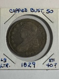 1829 CAPPED BUST HALF DOLLAR