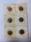 SIX LINCOLN CENTS - VARIOUS DATES