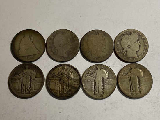 EIGHT - VARIATIONS OF SILVER QUARTERS