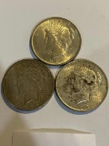 THREE PEACE DOLLARS - 2 - 1923 & 1923S