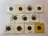 11 INDIAN HEAD CENTS