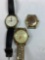 GROUP OF THREE WRISTWATCHES