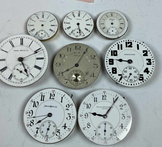 EIGHT POCKET WATCH MOVEMENTS