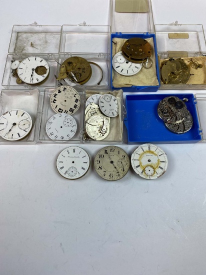 10+ POCKET WATCH MOVEMENTS & PARTS