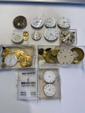 GROUP OF POCKET WATCH PARTS