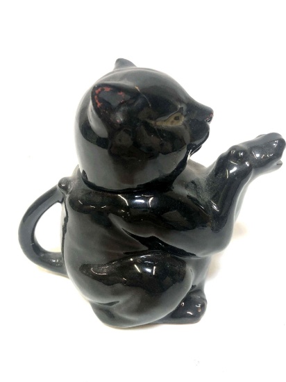 BLACK CAT TEA POT