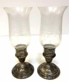 2 BERKLEY INTERNATIONAL STERLING CANDLESTICK