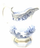 BLUE AND WHITE CREAMER CUP