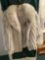 WHITE/BLUE FUR COAT