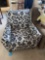 BLACK & WHITE PRINT CLUB CHAIR