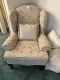 OFF WHITE WING CHAIR