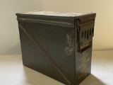 EMPTY LARGE AMMO BOX 100 CARTRIDGES OF 20MM