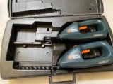 PAIR OF BLACK AND DECKER CORDLESS TOOLS IN CASE