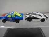 two tyco slot cars grave runner and custom