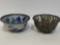 PAIR OF CLOISONNE AND FILIGREE BOWLS