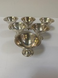 6 STERLING SILVER SORBET CUPS