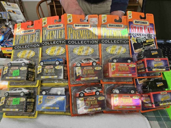 10  MATCHBOX PREMIERE BLISTER PACKS WITH BOXES