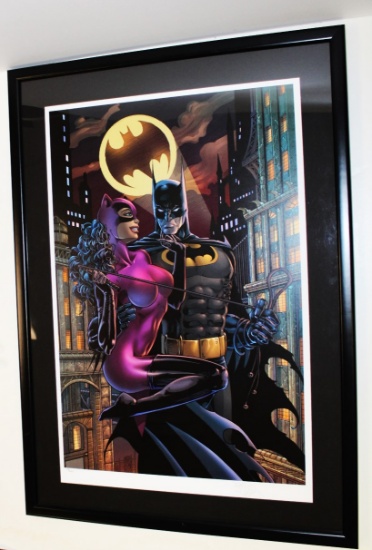 CATWOMAN AND BATMAN LIMITED EDITION LITHOGRAPH