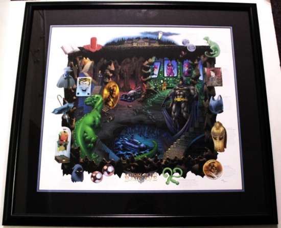 THE BATCAVE LIMITED EDITION LITHOGRAPH