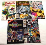 SIX COMIC BOOKS OF THE FANTASTIC FOUR AND OTHERS
