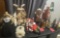 COLLECTION OF FIGURES - TOP OF THE CABINET