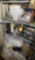 GREY SHELF AND CONTENTS