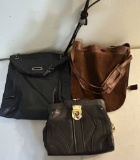 THREE BCBG HANDBAGS