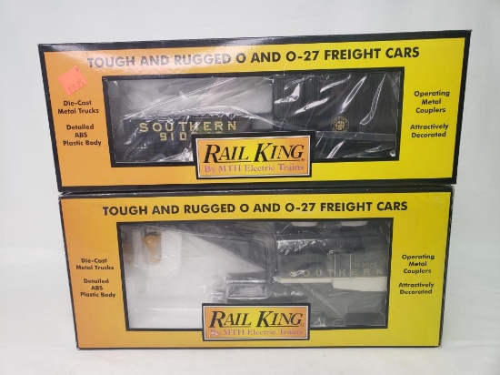 2 RAIL KING CRANE CAR SET