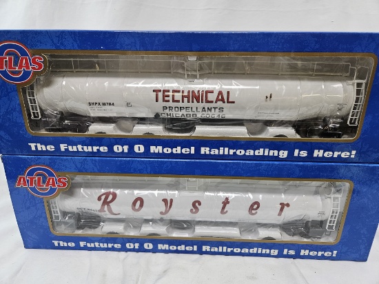 2  ATLAS 33,000 gal TANK CARS ROLLING STOCK