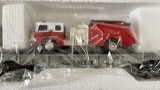 3 RAILKING FLAT CARS WITH LOADS  ALL MIB