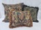 THREE DECORATIVE PILLOWS
