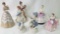 SIX PORCELAIN FIGURINES