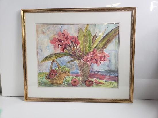 HAZEL CAMP WATERCOLOR "CHARLES' LILIES"