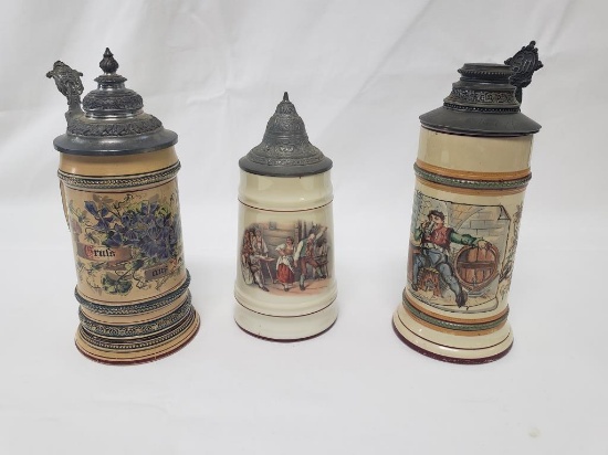 SOUVENIR BIER STEIN PLUS TWO MORE
