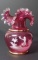 MARY GREGORY CRANBERRY GLASS VASE