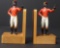 PAIR OF FIGURAL LAWN JOCKEY BOOKENDS