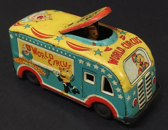 WORLD CIRCUS POP-UP MONKEY BUS TOY