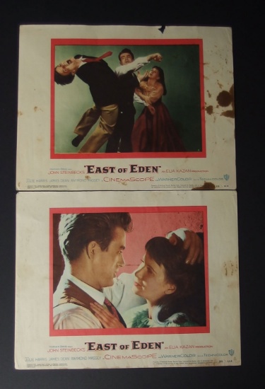 TWO (2) EAST OF EDEN LOBBY CARDS