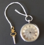 ANTIQUE BAUME & CO SILVER POCKET WATCH