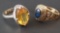 TWO 10KT GOLD RINGS