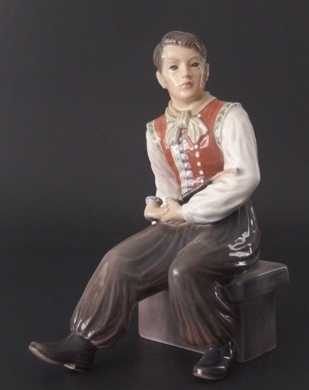 DAHL JENSEN AMAGER BOY FIGURINE