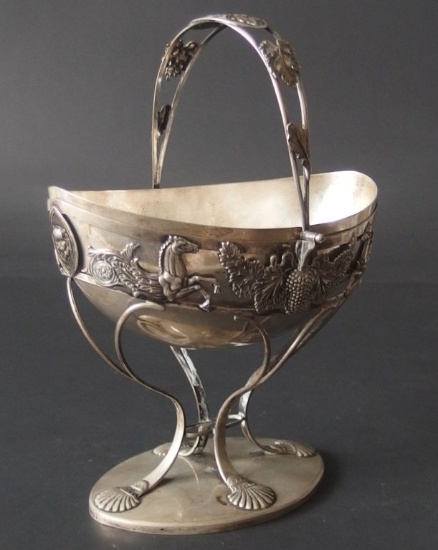 ANTIQUE EUROPEAN SILVER BASKET