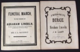 1865 ABRAHAM LINCOLN MOURNING SHEET MUSIC