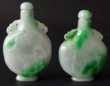 PAIR OF CHINESE JADE SCENT BOTTLES