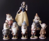 LLADRO DISNEY SNOW WHITE & 7 DWARVES FIGURINES