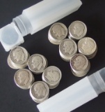 100 ROOSEVELT SILVER DIME COINS