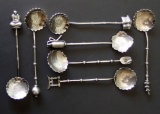 SET OF CHINESE STERLING DEMITASSE SPOONS