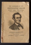 ORIGINAL ABRAHAM LINCOLN 1860 CAMPAIGN SONGBOOK