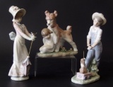3 LLADRO FIGURINES WITH BOXES